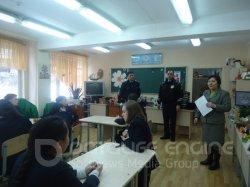 Викторина "Регулировщик" встреча с инспекторами ДПП г. Алматы