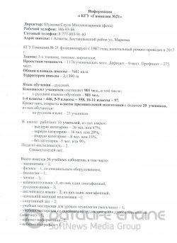 Информация о школе
