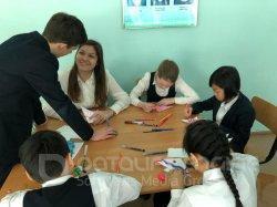 Жас Ұлановцы нашей школы приходили в гости к Жас қырановцам и проводили с ними мероприятия