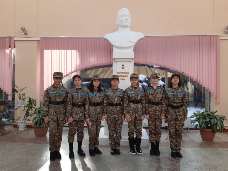 День Первого Президента Казахстана "Жас сарбаз" посетили военную кафедру Университета К.И. Сатпаева
